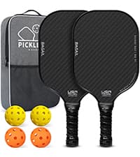 BAGAIL Portable Pickleball Net Set with Wheels, 22 FT Regulation Size & 11 FT Half Court Size 2-in-1 Pickle Ball Net with Ball Collector, Carry Bag, 4 Pickle Balls, Easy Setup for Outdoor Indoor