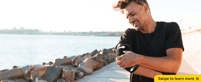 CAMBIVO 2 Pack Elbow Brace for Tendonitis, Tennis Elbow Compression Support Sleeve for Golfers Elbow Pain Relief, Arthritis, Bursitis, Workout, Weightlifting