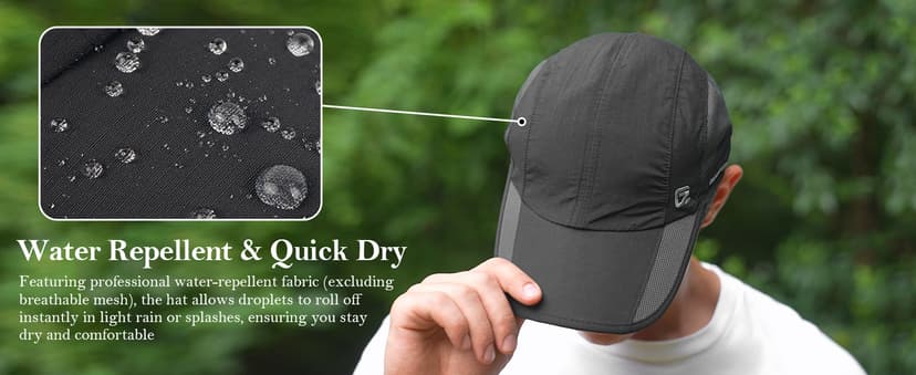 GADIEMKENSD Quick Dry Run Hat Cooling Breathable Mesh