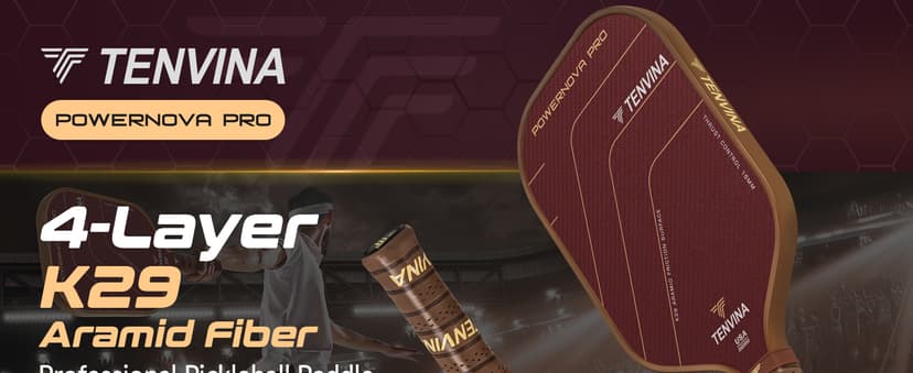 TENVINA Pickleball Paddles, Thermoforming 4-Layer T700SC Friction Carbon Fiber Pickleball Paddle, Professional Pickleball Paddle USAPA Approved with Strong Power and Spin for Athletes