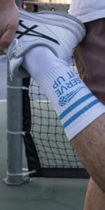 Performance Pickleball Crew Socks, Great Gift For Pickleball Lovers, Mens and Womens, One Size 8-13
