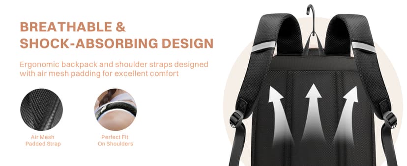 Tennis Bag Holds 2 Rackets, Professional Tennis Bags for Women, Tennis Backpack with Ventilated Shoe Compartment