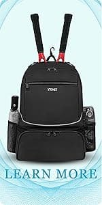Ytonet Tennis Bag Tennis Backpack for Women Men 2 Rackets with Insulated Pocket Ventilated Shoe Compartment