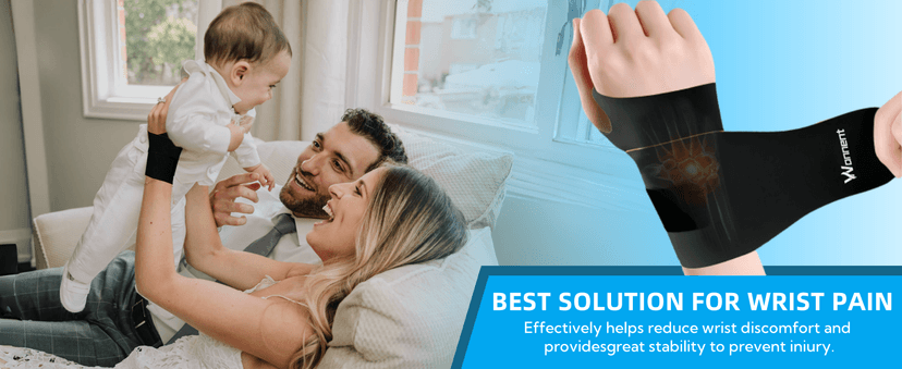 Wrist Brace,Carpal Tunnel Wrist Brace Wrist Wraps Wrist Support Tendonitis Sprains(M-Black)