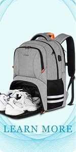 Ytonet Tennis Bag Tennis Backpack for Women Men 2 Rackets with Insulated Pocket Ventilated Shoe Compartment