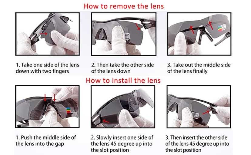 Polarized Sports Sunglasses with 5 Interchangeable Lenses for Men Women Softball Baseball Pickleball Cycling Glasses