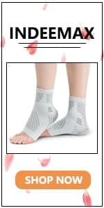 INDEEMAX Copper Wrist Compression Sleeve 1 Pair, Comfortable Hand Brace Support for Arthritis, Tendonitis, Sprains, Workout, Carpal Tunnel - Left & Right - Women and Men