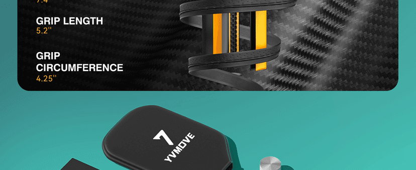 Pickleball Paddle with T700 Raw Carbon Fiber Surface & 16mm STR-Core Power Polymer Core, Premium Pickle Ball Racket Designed for Ultimate Spin & Consistency, USAPA Approved