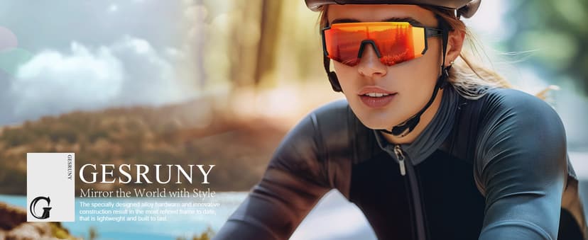 Polarized Sport Sunglasses for Men and Women, Lightweight TR90 Sun Glasses with UV Protection for Cycling Running