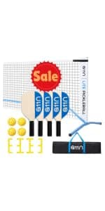 A11N Sports Pro Pickleball Net with Wheels and Hand Winch, Tournament Regulation Size, Anti-Sag Design, Perfect for Outdoor Court & Indoor Gym Floor