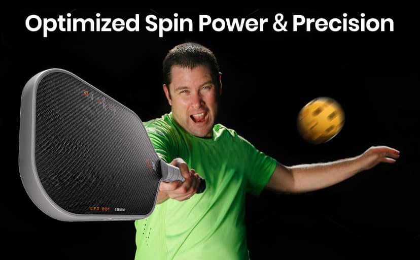 Leo Series Carbon Fiber Pickleball Paddle – 16mm Roar-Powered Core for Dominance & Precision, USAPA Approved Thermoformed Pickleball Paddles, T700&3K Raw Carbon Fiber Pickleball Racket.