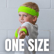 Kenz Laurenz Sweatband Set Cotton Sports Headband Terry Cloth Wristband Moisture Wicking Sweat Absorbing Head Band Athletic Exercise Basketball Wrist Sweatbands and Headbands