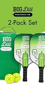 Big Dill Pickleball Paddle Cover Only - Neoprene Pickleball Paddle Sleeve, Pickle Ball Paddle Covers or Pickleball Paddle Case for Pickleball Paddles
