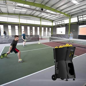 PP Smart PRO Pickleball Machine - 85+ Ball Capacity, 4-6hr Battery, 20-120km/h Speed, 26M Range, App & Remote Control, 5-45° Angle - Perfect for Training, Club & School Coaching