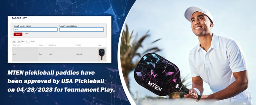 Pickleball Paddles, USAPA Approved Fiberglass Surface Pickleball Set with Pickleball Rackets, Pickleball Paddles Set for Men Women