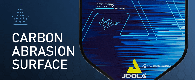 JOOLA Ben Johns Hyperion Pickleball Paddle - Select Raw Carbon Surface or Carbon Abrasion Surface for Increased Power and Spin - Elongated Grip Handle - Carbon Fiber Pickleball Paddle - USAP Approved