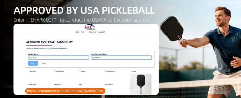 Pickleball Paddles, Carbon Fiber Pickleball Paddle with a 16mm Shark Power Polymer Core, The Pickleball Rackets Designed for Ultimate Spin & Consistency