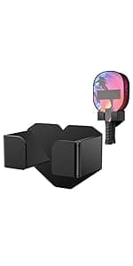 Cosmos 2 Pcs Pickleball Paddle Cover Paddle Case Bag Pickleball Racket Sleeve and Ball Storage Mesh Pocket for Pickle Ball Equipment Accessories Storage & Carrying, with Fence Hook