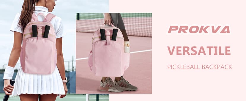 Pickleball Bag Backpack for Women Holds 4 Paddles, Large Pickle Ball Bag Pickleball Paddle Backpack for Men