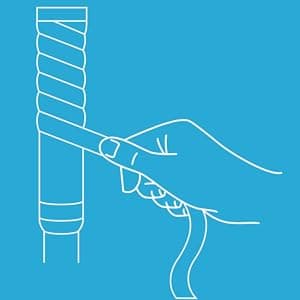 ALIEN PROS Tennis Racket Grip Tape - Precut and Dry Feel Tennis Grip - Tennis Overgrip Grip Tape Tennis Racket - Wrap Your Racquet for High Performance