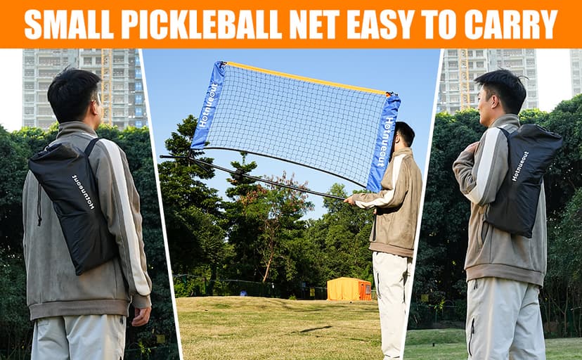 Small Mini Pickleball Net 5FT Portable Game Pickleball Practice Net for Driveway, Outdoor Indoor Pickle Ball Equipment Dink Training Aid