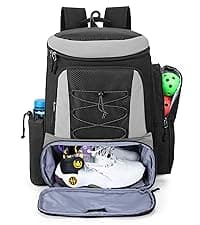 Pickleball Bag for 4 Paddles with Shoe Compartment, Pickleball Backpack with Fence Hook for Pickleball Accessories