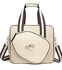 Newluck Pickleball Tote Sling Bag for Women/Men/Boy/Girl,Large Capacity,Adjustable Shoulder Strap with Fence Hook Accessories