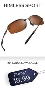 Nitrogen Polarized Wrap Around Sport Sunglasses for Men Women UV400 Protection Sun Glasses