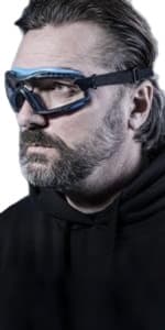 SolidWork Safety Glasses Clear Lens with Side Shields, Anti Fog, Anti Scratch, Anti-Glare, Protective Eyewear for Men & Women