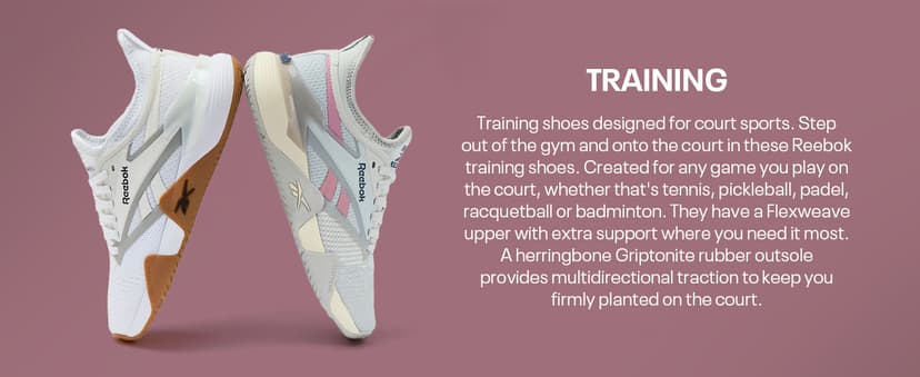 Reebok Women's Nano Court Womens Tennis Shoes, Pickleball Shoes for Women