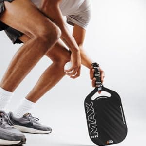 CPX MAX Black Raw Carbon Fiber T700 Pickleball Elongated Paddle Racket - Professional Grade, 14mm Core Thickness, Comfortable Tennis Style Grip - Durable Designed in Chicago, USA