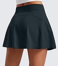 CRZ YOGA High Waisted Golf Skirts for Women A Line Tennis Athletic Casual Skort with Inner Shorts Pockets