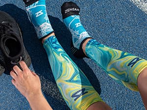 Zensah Running Leg Compression Sleeves - Shin Splint, Calf Compression Sleeve Men and Women