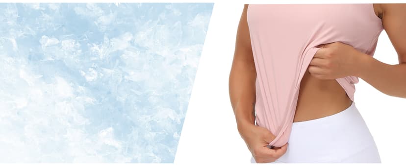 THE GYM PEOPLE Women's Workout Tops in Ice Silk Quick Dry Sleeveless