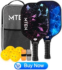 Pickleball Paddles, USAPA Approved Fiberglass Surface Pickleball Set with Pickleball Rackets, Pickleball Paddles Set for Men Women