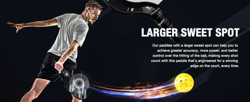 niupipo Pickleball Paddles Set of 2/4, USAPA Approved Lightweight Pickleball Rackets, Durable Fiberglass Surface with Polypropylene Honeycomb Core, Cushion Grip and Carry Bag