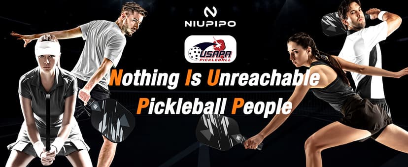 niupipo Pickleball Paddles Set of 2/4, USAPA Approved Lightweight Pickleball Rackets, Durable Fiberglass Surface with Polypropylene Honeycomb Core, Cushion Grip and Carry Bag