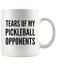 Panvola Queen of the Pickleball Court Pickleball Gifts for Women Ceramic Mug Gifts for Pickleball Lovers Coffee Cup 11 oz White Novelty Drinkware