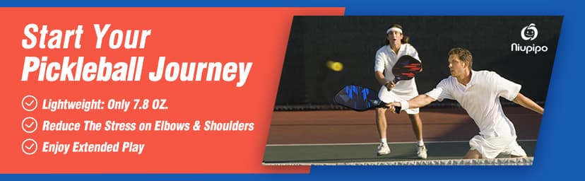 niupipo Pickleball Paddles Set of 2/4, USAPA Approved Lightweight Pickleball Rackets, Durable Fiberglass Surface with Polypropylene Honeycomb Core, Cushion Grip and Carry Bag