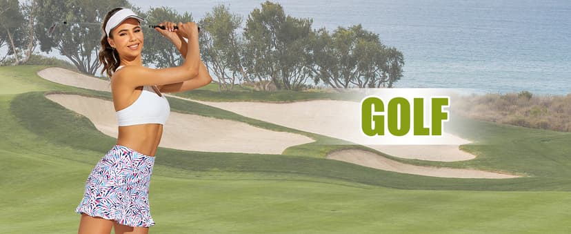 M MOTEEPI Tennis Skirt with Shorts Golf Skorts for Women Dressy Pickleball Skort Golf Outfits Clothes Athletic Skirts