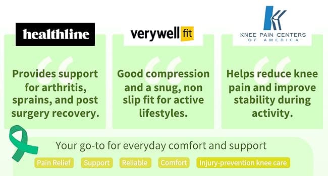 Knee Brace for Women & Men, 2 Pack Compression Knee Brace, Knee Support Sleeve for Pain Relief, Running, Workout, Sports, Knee Braces for ACL, Meniscus Tear, Arthritis and Injury Recovery Purple L