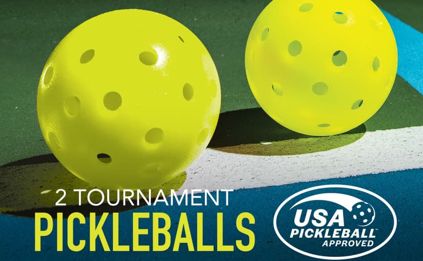Franklin Sports 2 Player Pickleball Paddle + Ball Starter Set - Includes (2) Aluminum Paddles and (2) X-40 Balls - USA Pickleball (USAP) Approved