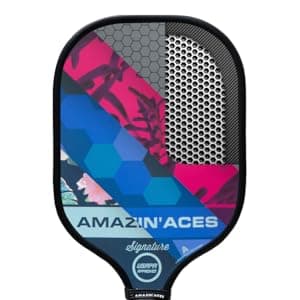 Amazin' Aces Graphite Pickleball Paddles Set - Single, 2 or 4 Paddles, Honeycomb Polymer Core with Comfy Cushion Grip - Varying Accessories Including Pickleballs, Pickleball Bag & Paddle Cover