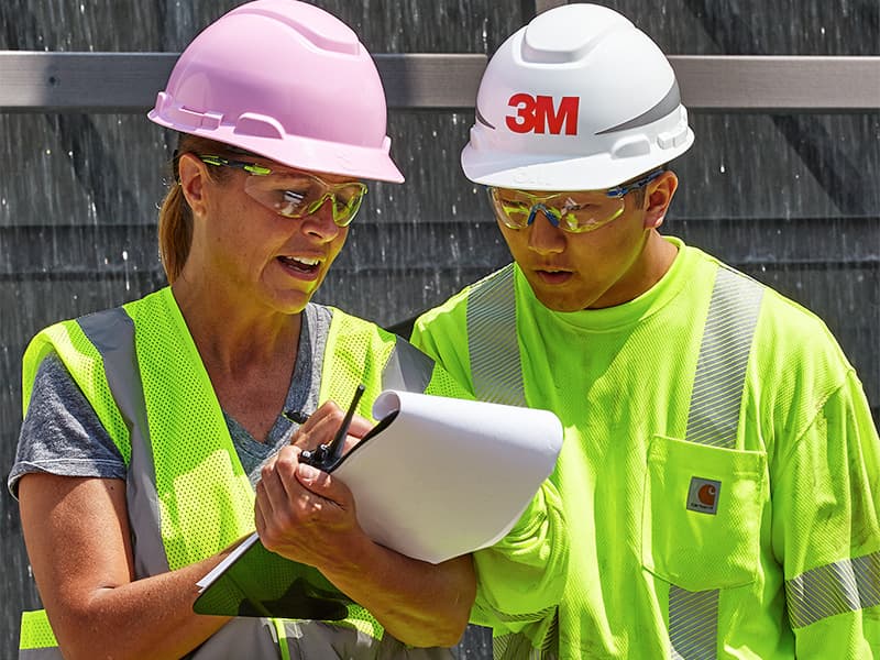 3M Safety Glasses Solus 1000 Series ANSI Z87 Scotchgard Anti-Fog Clear Lens Low Profile Blue/Black Frame