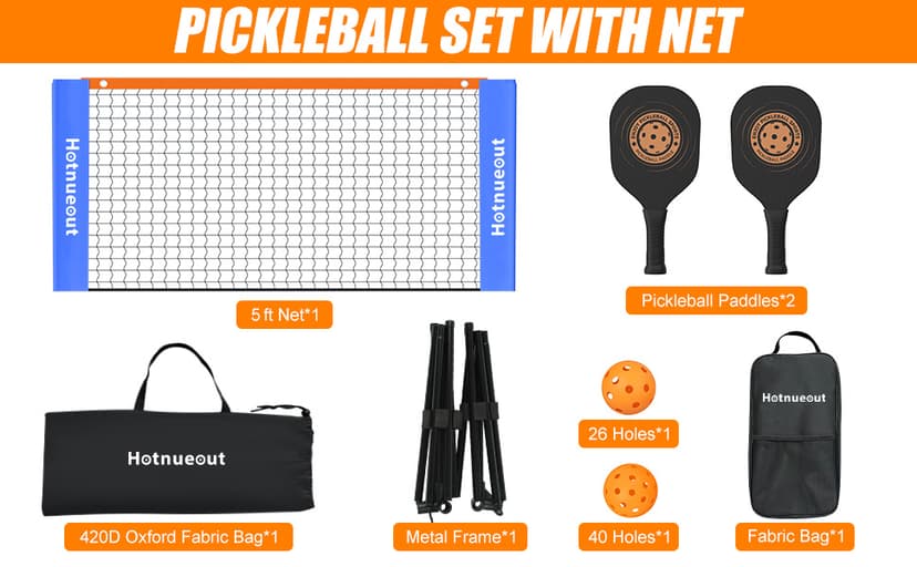 Small Mini Pickleball Net 5FT Portable Game Pickleball Practice Net for Driveway, Outdoor Indoor Pickle Ball Equipment Dink Training Aid