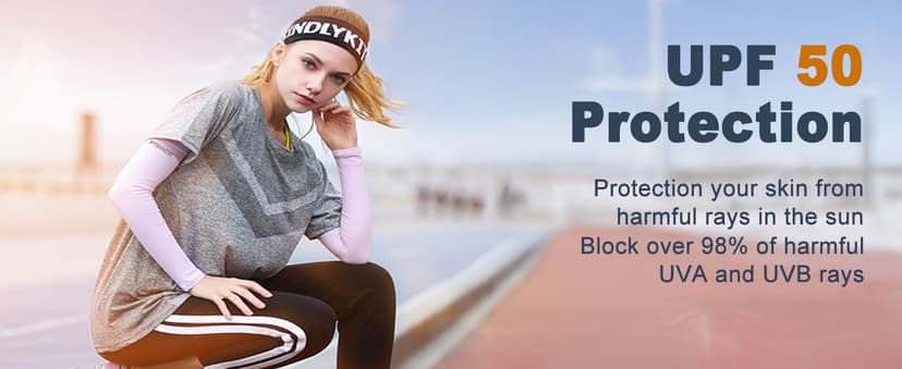 YQXCC 4 Pairs Arm Sleeves for Men Women, UPF 50 Cooling UV Sun Protection Sports Compression Sleeves