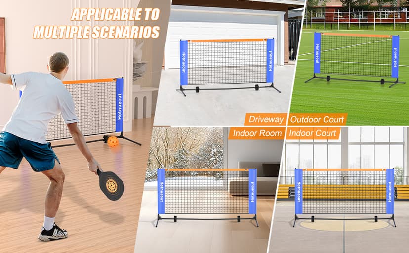 Small Mini Pickleball Net 5FT Portable Game Pickleball Practice Net for Driveway, Outdoor Indoor Pickle Ball Equipment Dink Training Aid