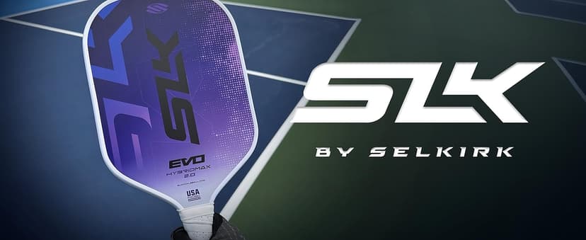 SLK Latitude 2.0 Pickleball Paddle | G4 Graphite Pickleball Paddle Face | Rev-Core+ Technology with SpinFlex Surface | Redesigned for Performance and Control