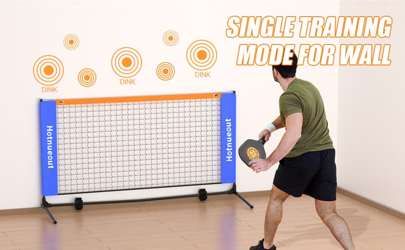 Small Mini Pickleball Net 5FT Portable Game Pickleball Practice Net for Driveway, Outdoor Indoor Pickle Ball Equipment Dink Training Aid