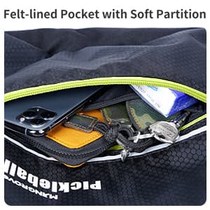 Mangrove Pickleball Bag, Men's & Women's Pickleball Backpack, Adjustable Sling Bag w/Fence Hook/Large Capacity/Safety Pocket